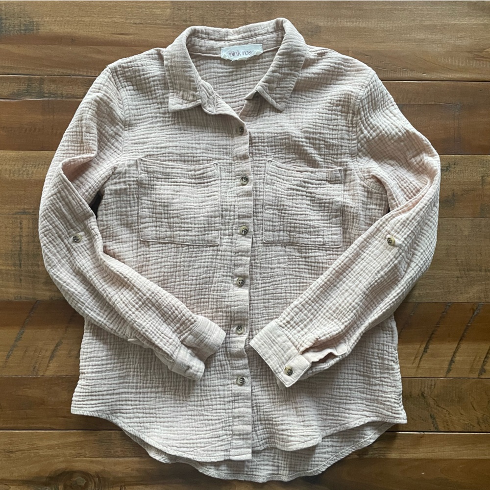 Textured Button Down - Picture 1 of 6